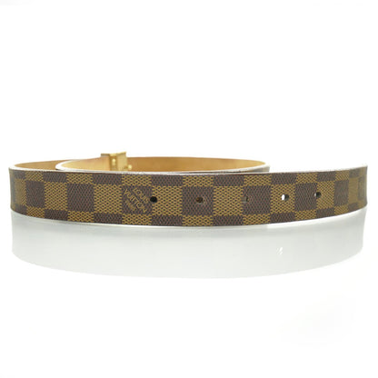 Louis Vuitton Damier Ebene LV Paris Belt Gold 3 of 8