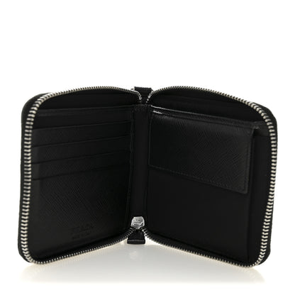 Prada Tessuto Nylon Zip Around Wallet On Strap Black 5 of 7