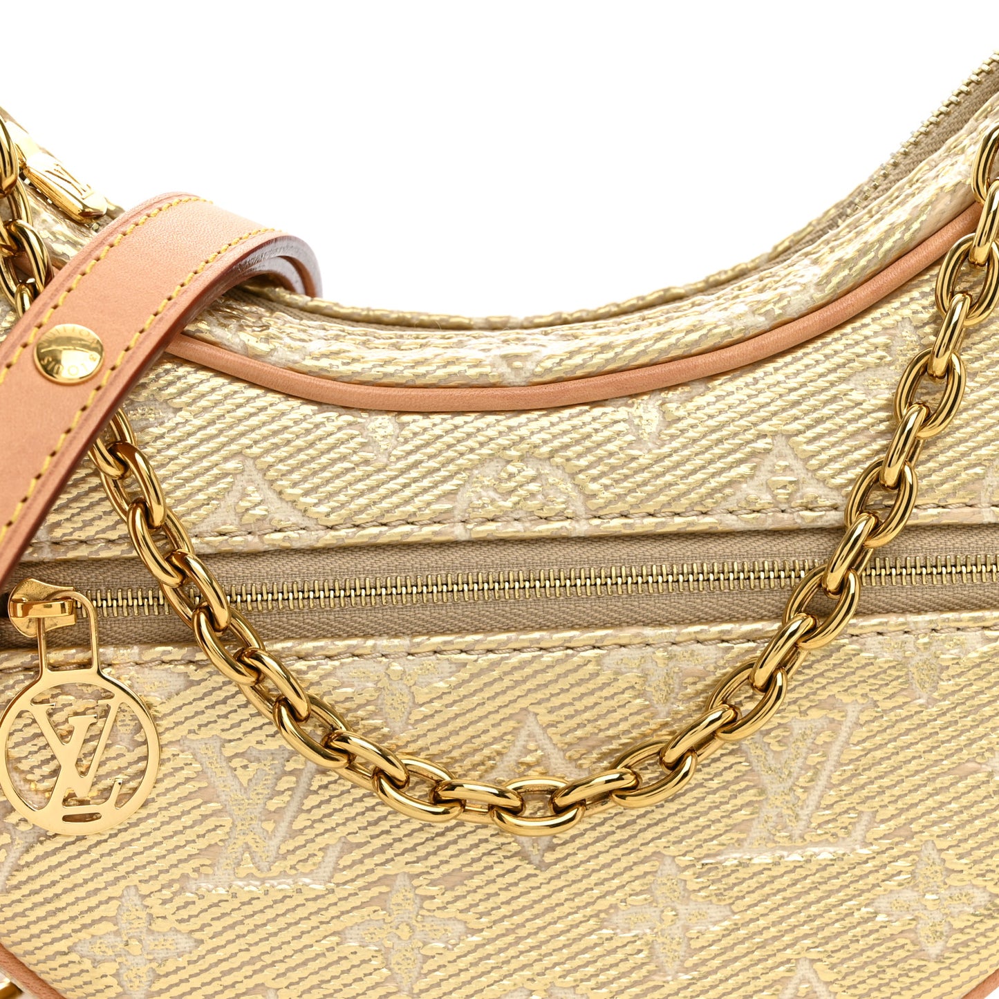 Monogram Jacquard Loop Gold
