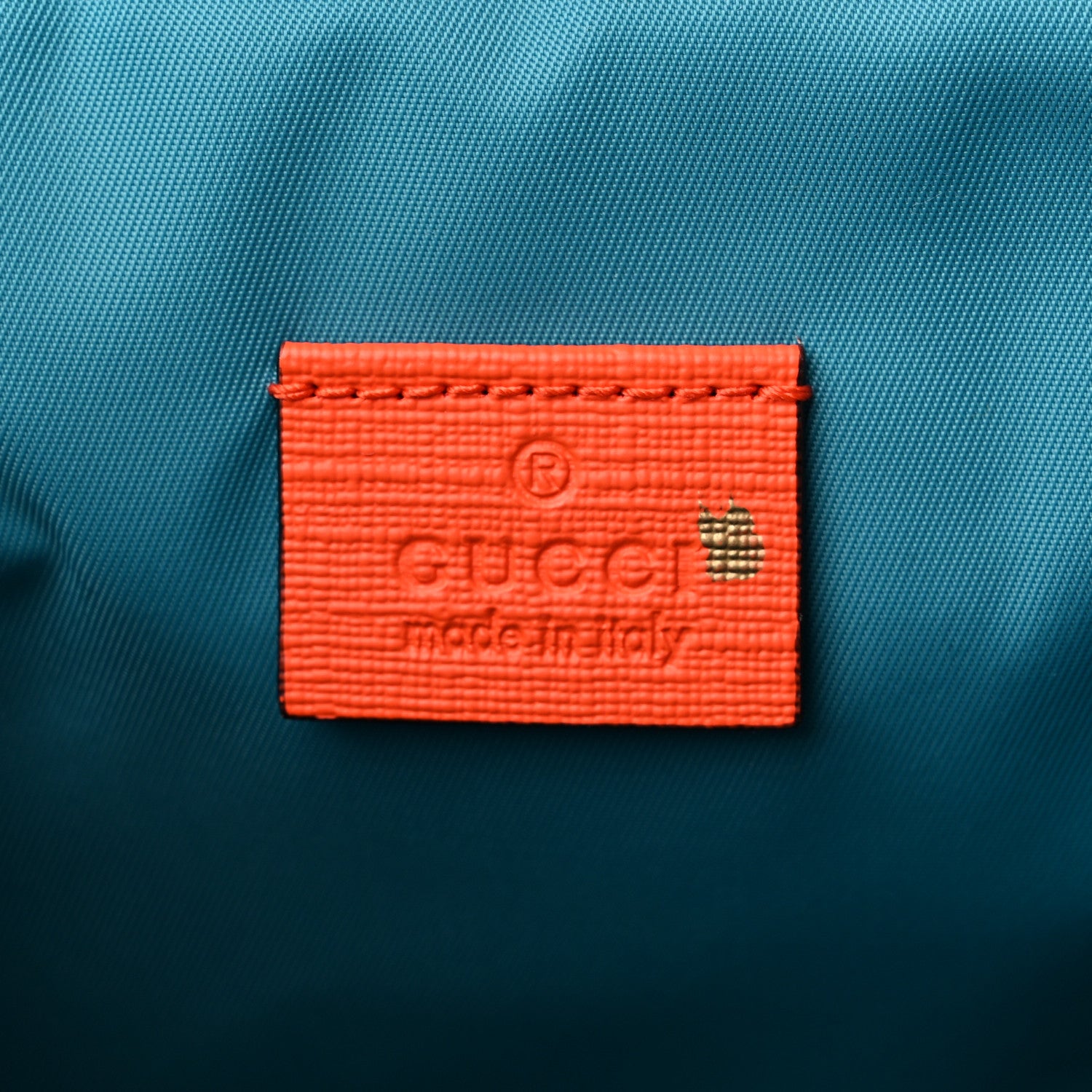 Gucci Coated Canvas Logo Star Print Childrens Messenger Bag Beige Multicolor Vibrant Orange 6 of 9