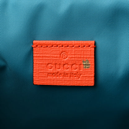 Gucci Coated Canvas Logo Star Print Childrens Messenger Bag Beige Multicolor Vibrant Orange 6 of 9