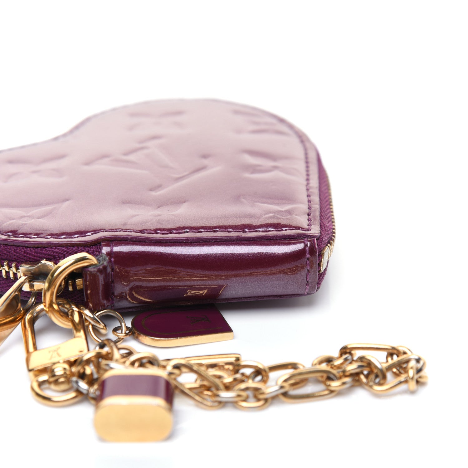 Louis Vuitton Vernis Heart Coin Purse Violet 5 of 15