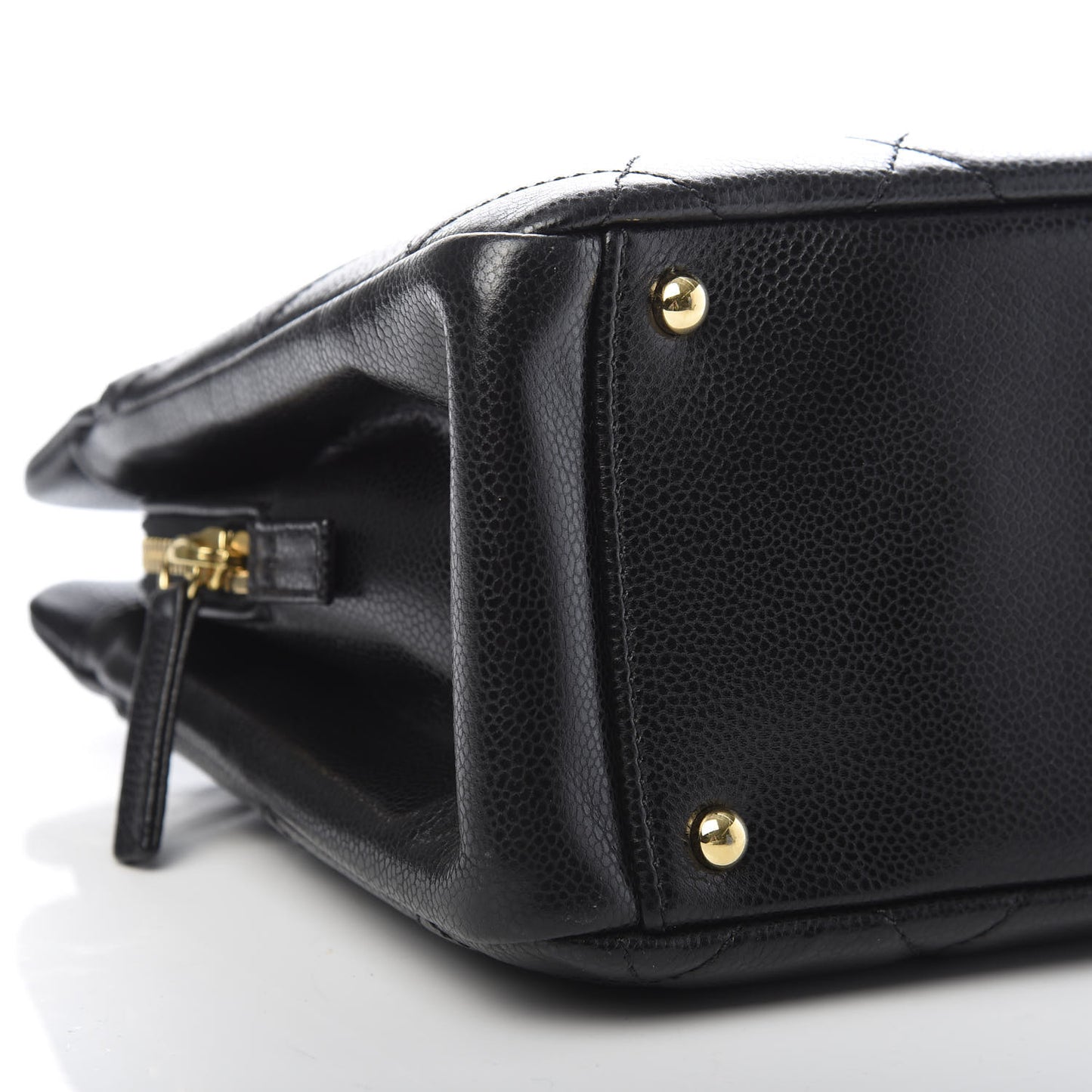 Caviar Quilted Timeless CC Soft Tote Black