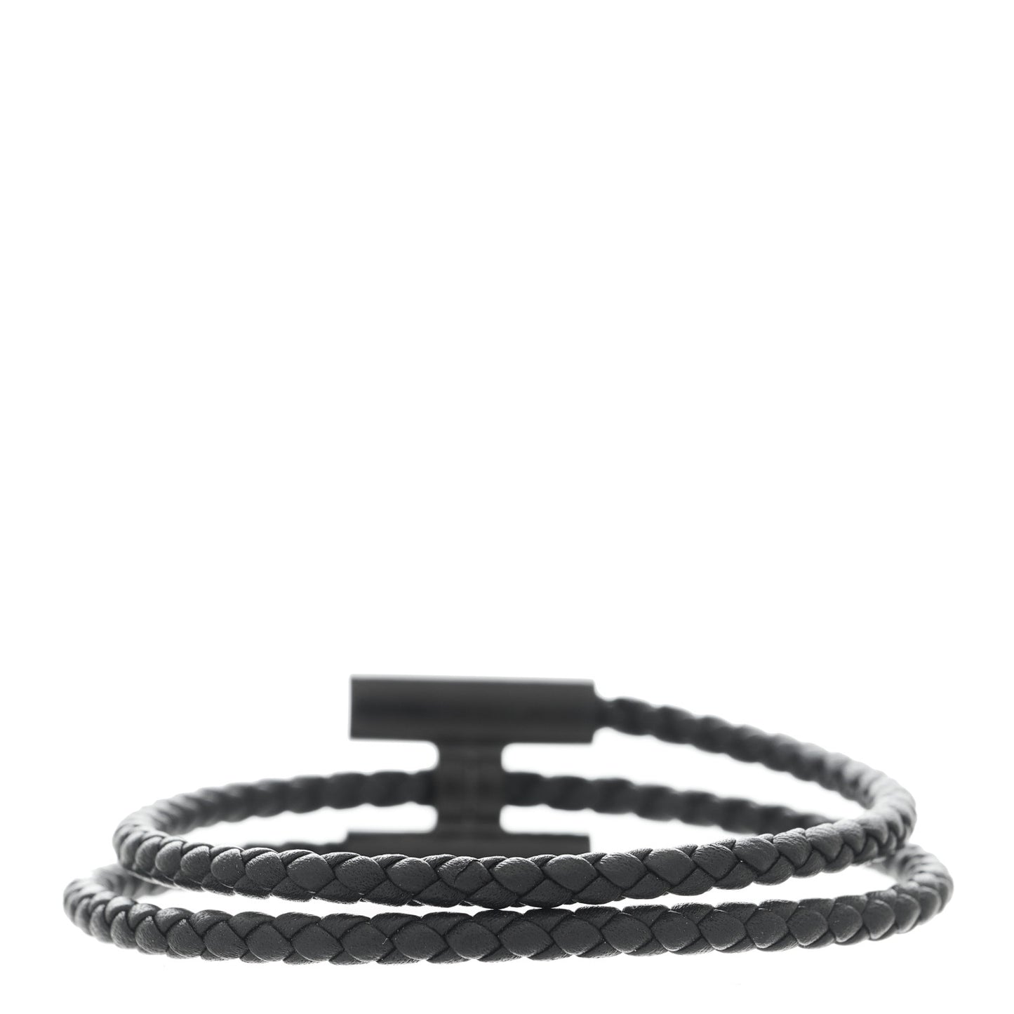 Swift Double Wrap Cord Tournis Tresse Bracelet Black
