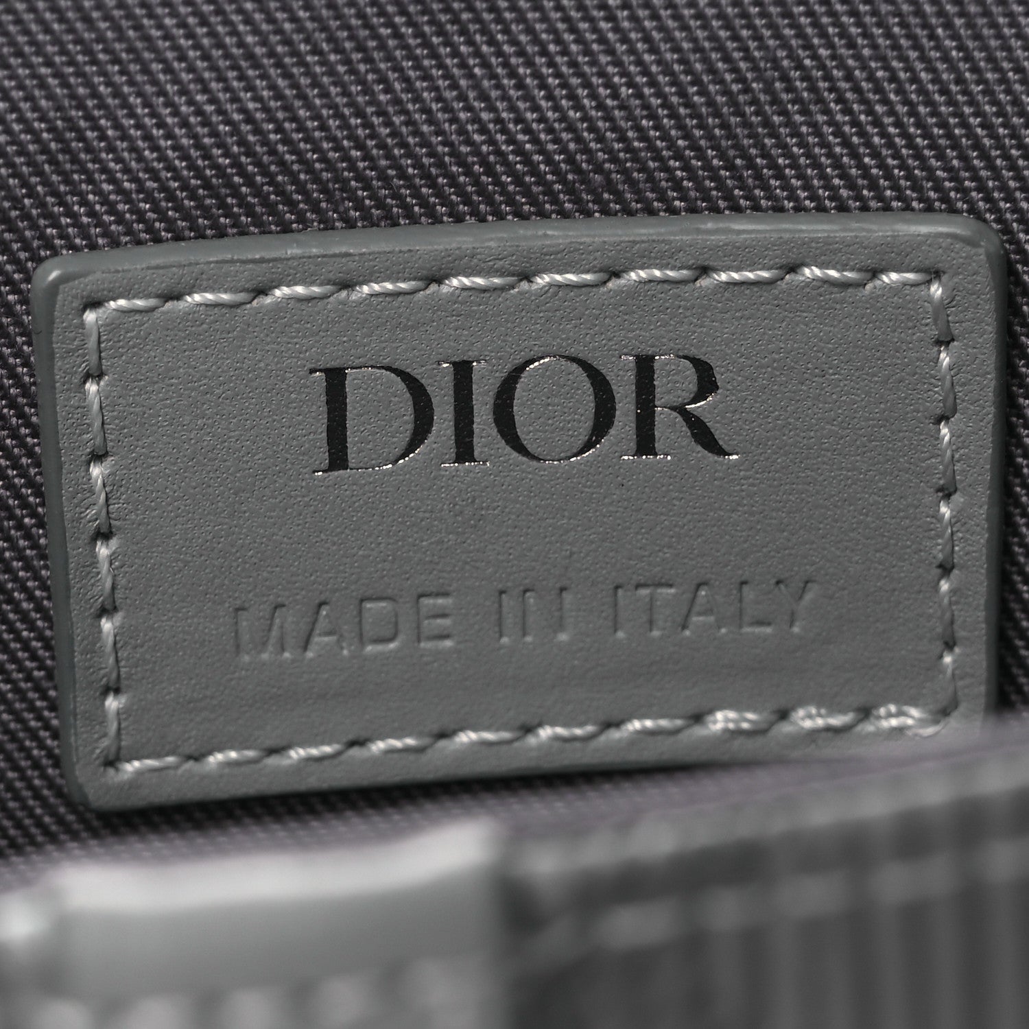 Christian Dior Coated Canvas CD Diamond Mens Mini Saddle Bag Grey 5 of 10