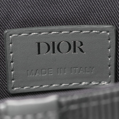 Christian Dior Coated Canvas CD Diamond Mens Mini Saddle Bag Grey 5 of 10