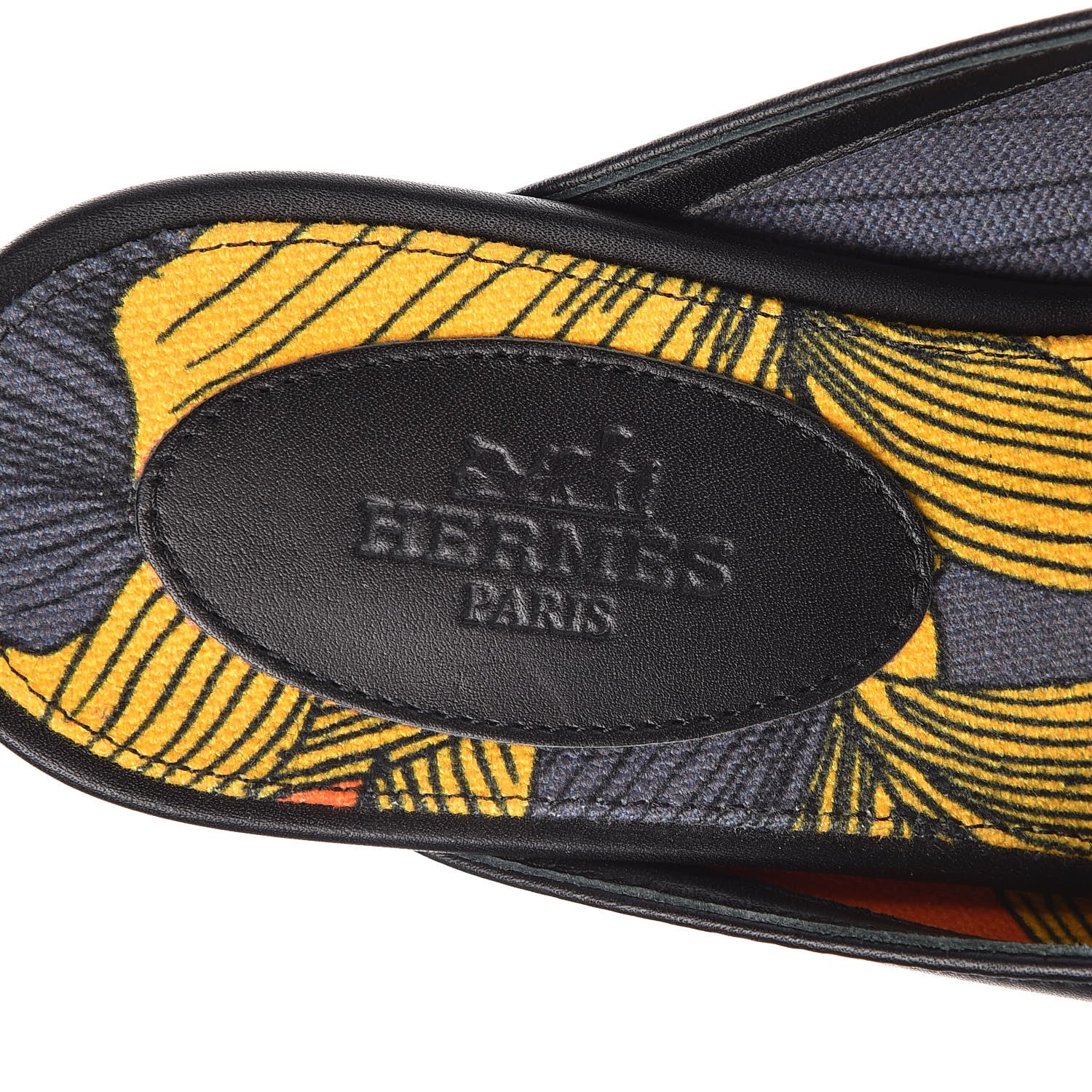Hermes Goatskin Oz Mules 37 Black 7 of 12