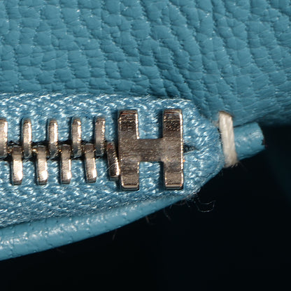 Hermes Taurillon Clemence Jypsiere 28 Blue Jean 20 of 20
