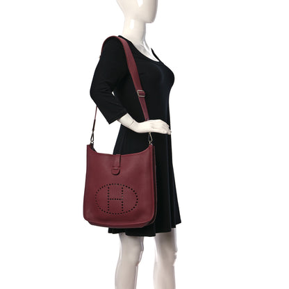 Hermes Taurillon Clemence Evelyne III GM Bois de Rose 2 of 10
