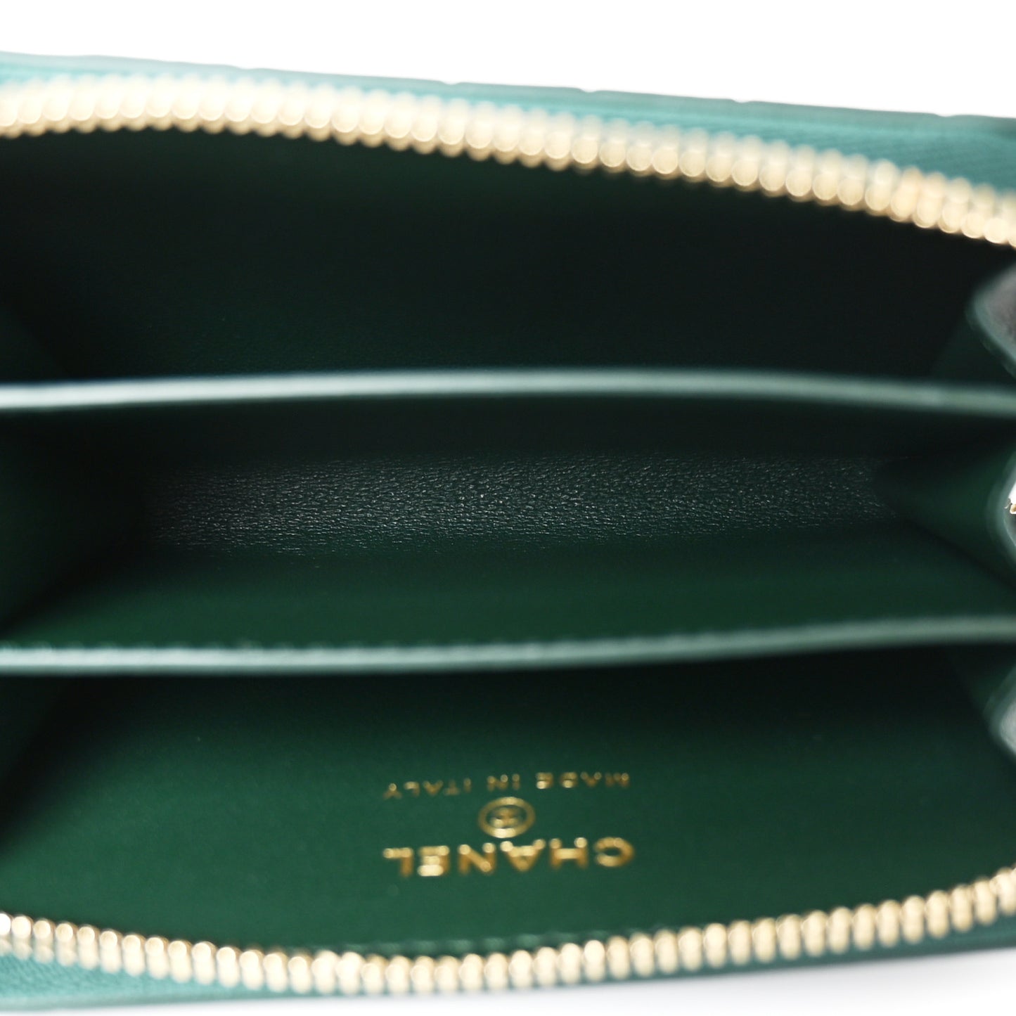 Calfskin Crocodile Embossed Crococo Coin Purse Emerald