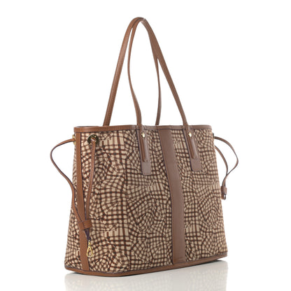 MCM Visetos Medium Liz Reversible Shopper Tote Cognac 6 of 21
