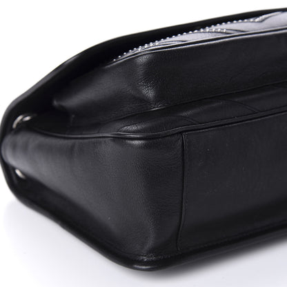 Saint Laurent Lambskin Matelasse Monogram Microstud Medium Niki Chain Satchel Black 6 of 11