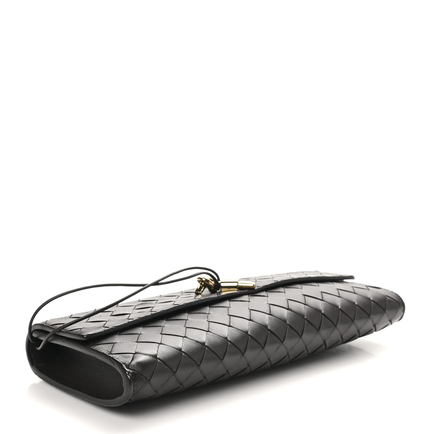 Bottega Veneta Nappa Intrecciato Long Andiamo Top Handle Clutch Fondant 4 of 7