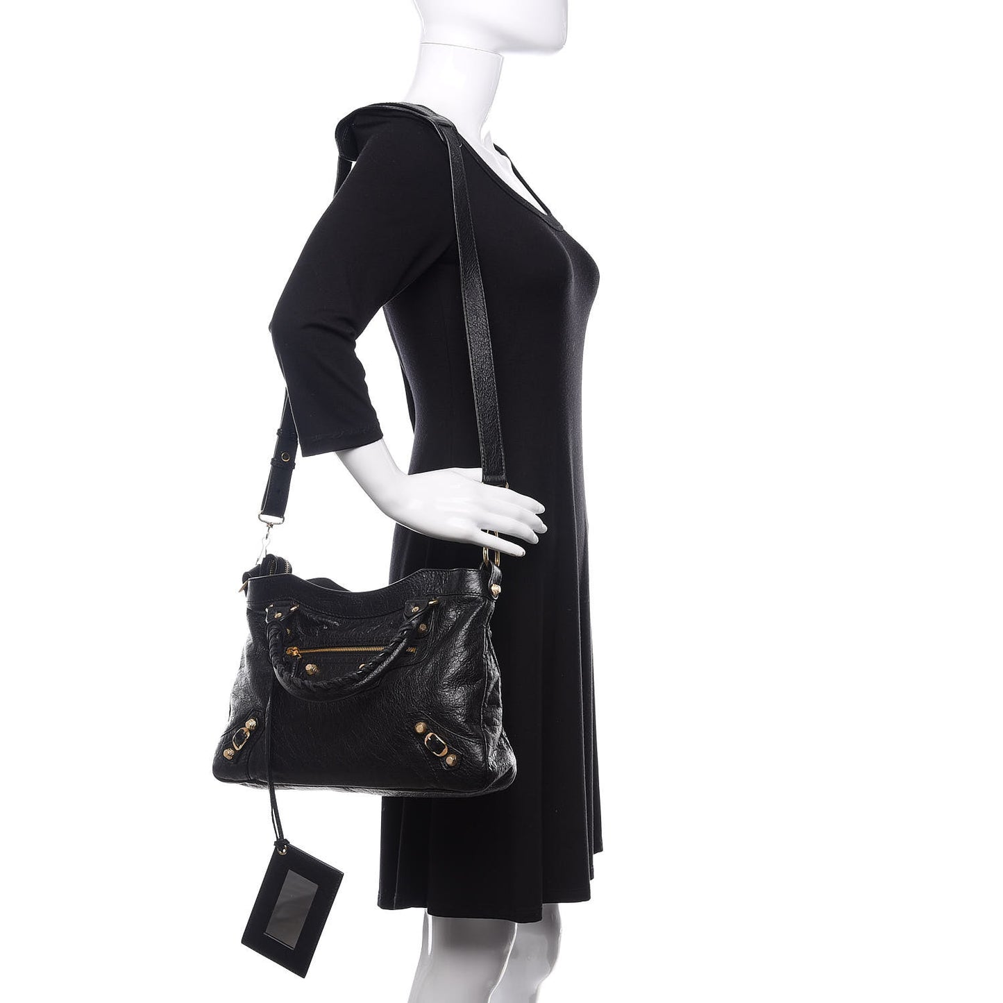 Agneau Giant 12 Gold Hardware Town Black