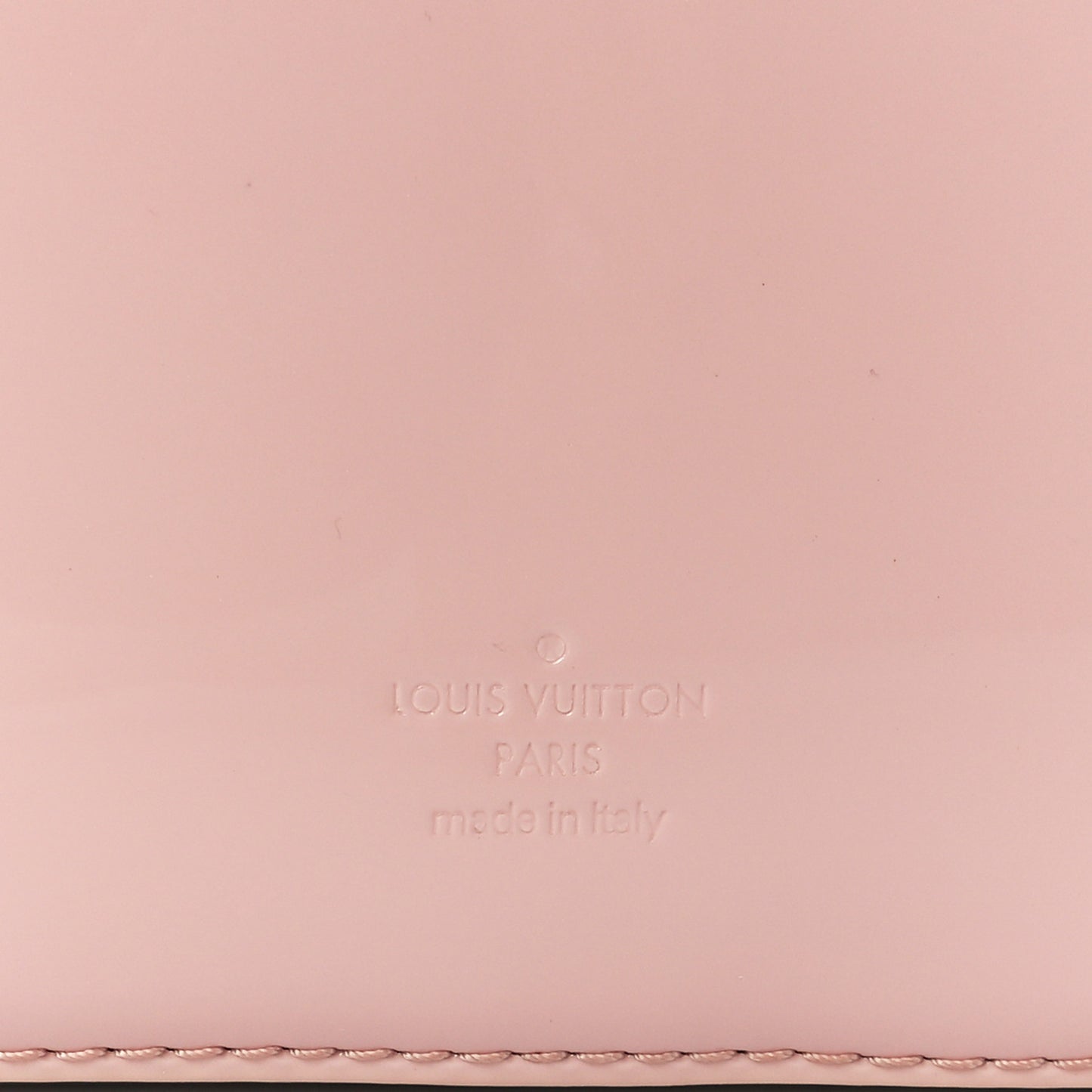 Patent Calfskin Monogram Cherrywood BB Rose Ballerine