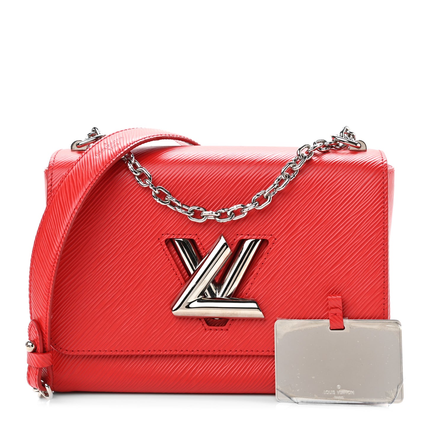 Epi Twist Shoulder Bag MM Coquelicot