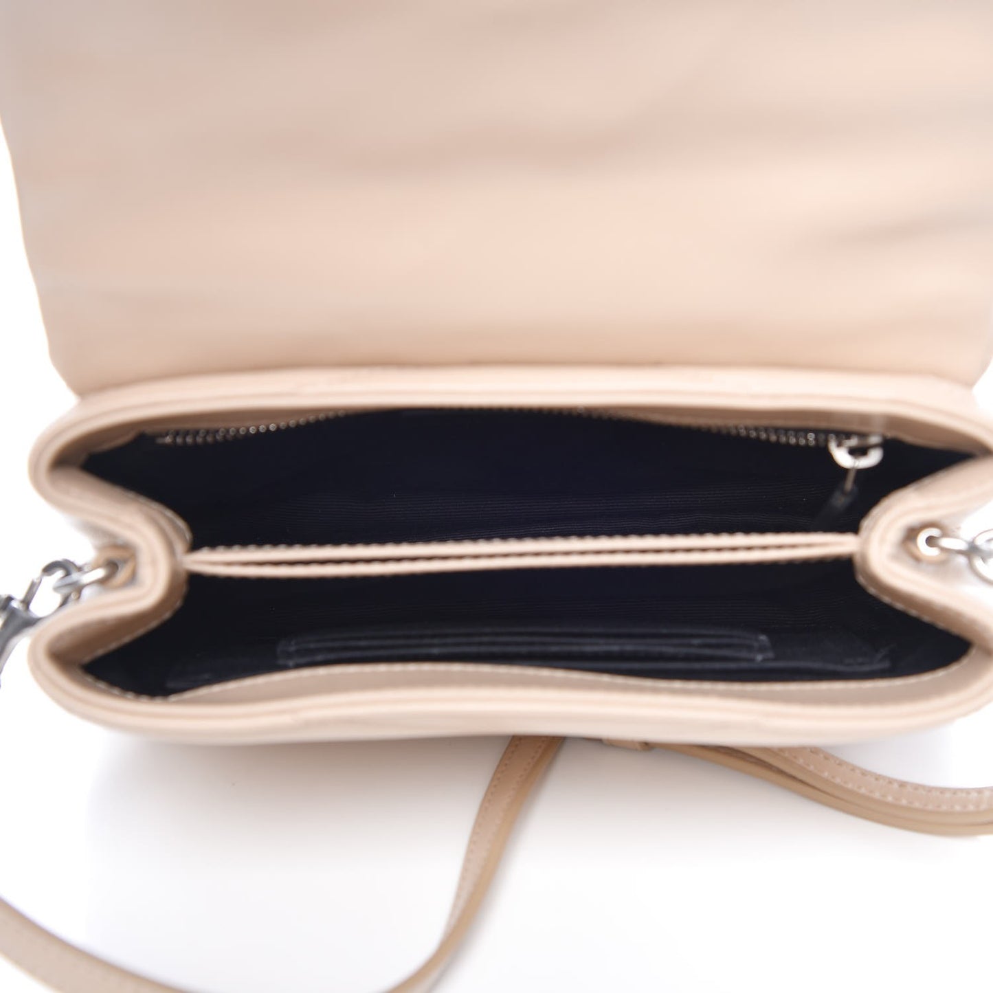 Calfskin Y Quilted Monogram Toy Loulou Satchel Nude Powder