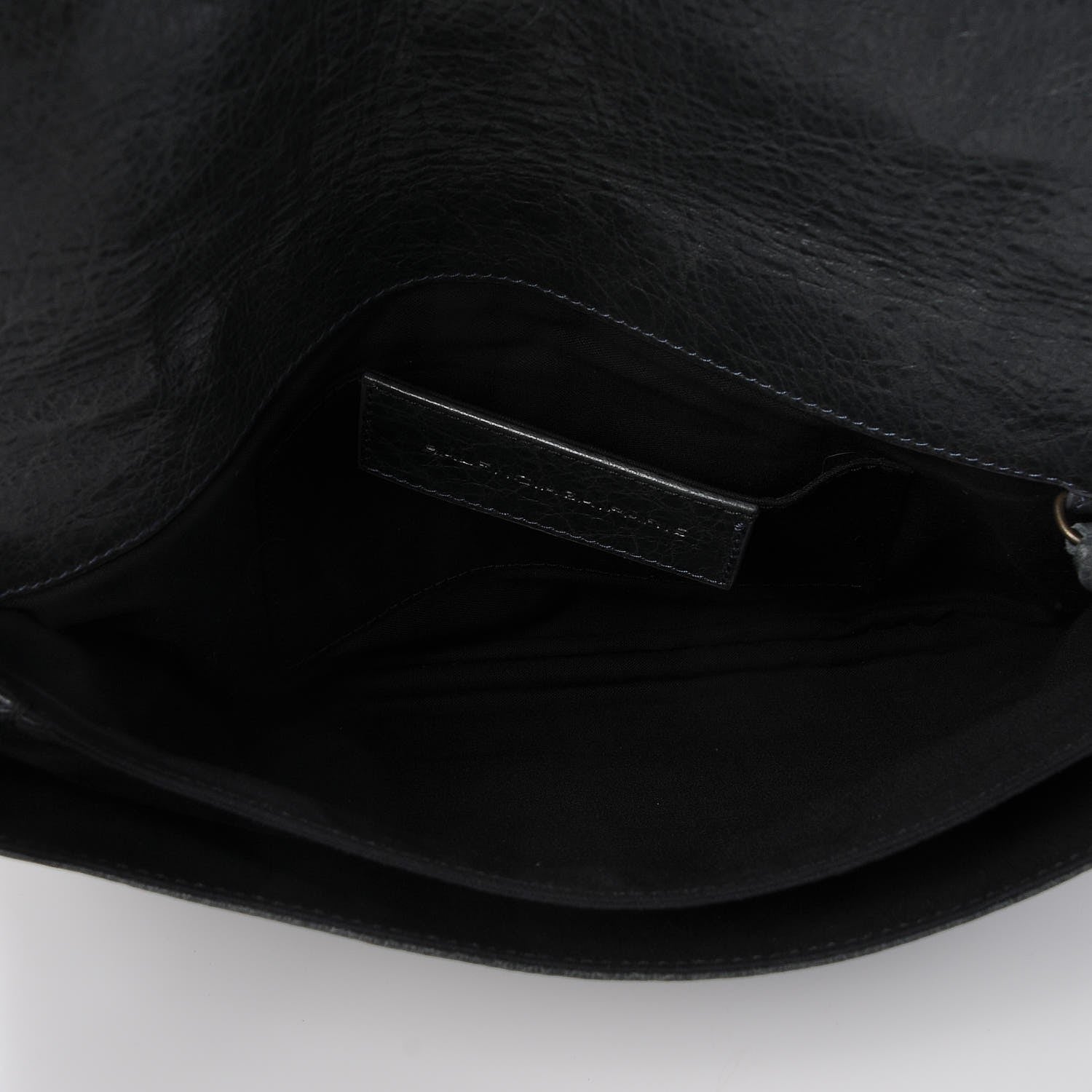 Balenciaga Agneau Classic Hardware Flap Clutch Anthracite 6 of 8