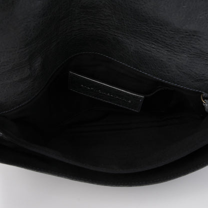 Balenciaga Agneau Classic Hardware Flap Clutch Anthracite 6 of 8