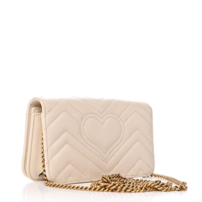 Gucci Calfskin Matelasse GG Marmont Mini Bag White 2 of 14