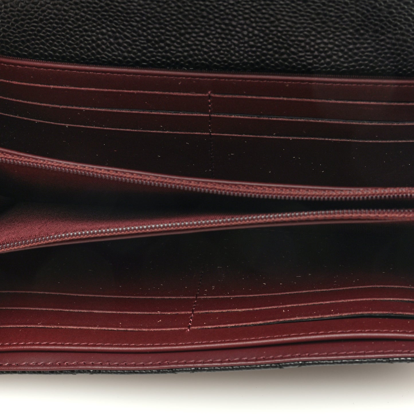 Caviar Quilted Large Flap Wallet Black