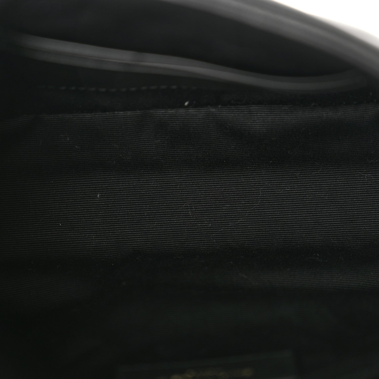 Saint Laurent Lambskin Quilted Toy Loulou Puffer Monogram Chain Satchel Black 11 of 11