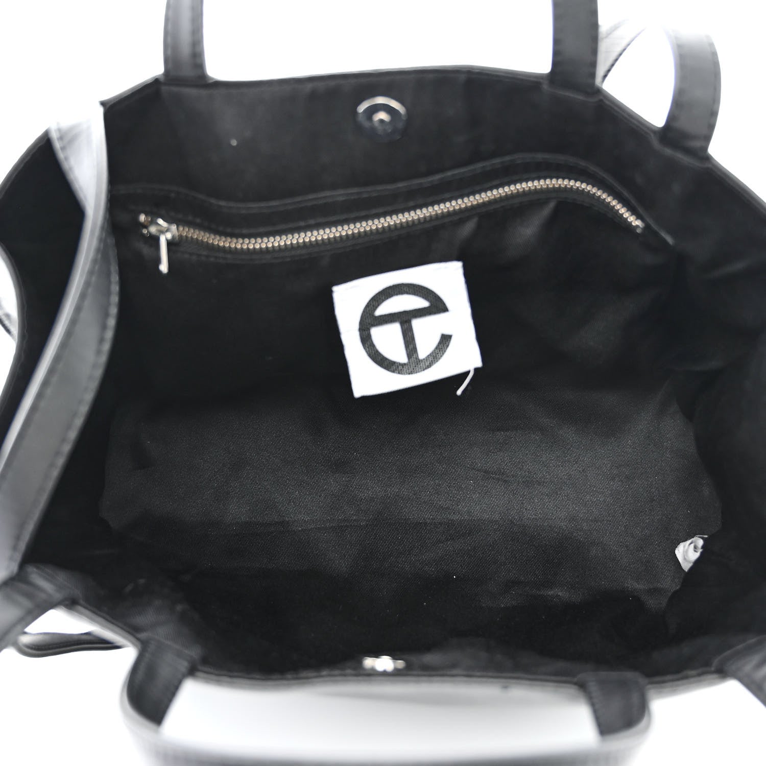 Telfar Vegan Leather Medium Shopping Bag Black 5 of 14
