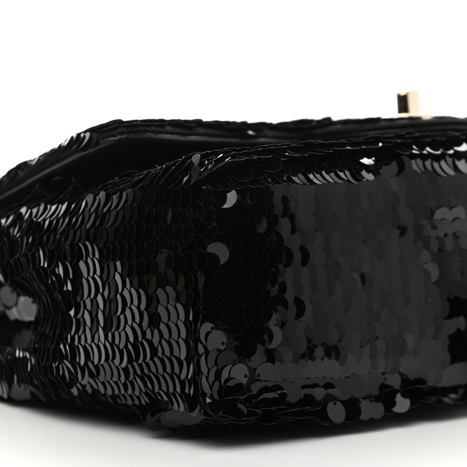 Chanel Sequin Medium Single Flap Black 9 of 10