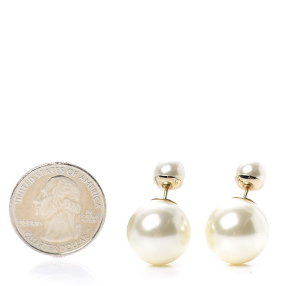 Christian Dior Pearl Mise En Dior Tribal Earrings Gold 2 of 4