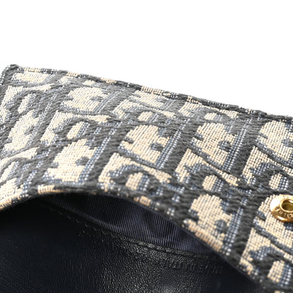 Christian Dior Oblique Saddle Cosmos Zipped Card Holder Blue 7 of 7