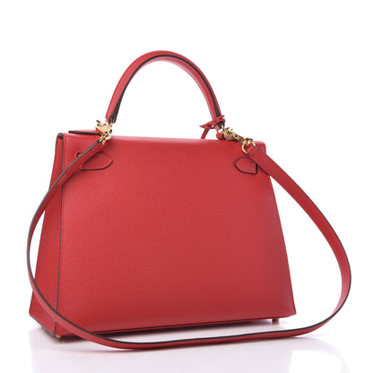 Hermes Epsom Kelly Sellier 28 Rouge Casaque 3 of 11