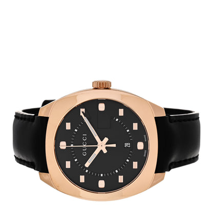 Gucci Stainless Steel Calfskin 40mm GG2570 Quartz Watch Black 2 of 5