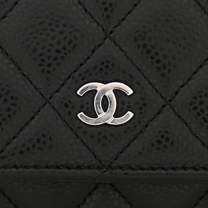 Chanel Caviar Quilted Wallet on Chain WOC Black 12 of 12