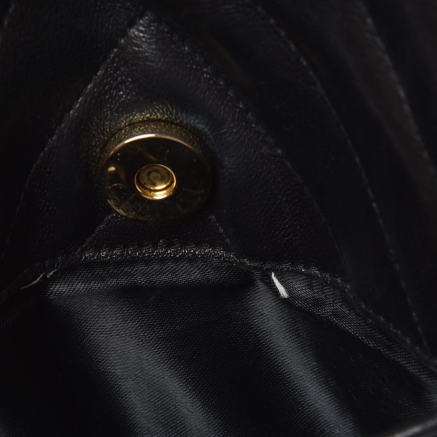 Chanel Lambskin Chevron Quilted Tassel Camera Case Black 9 of 16