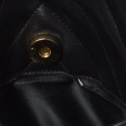 Chanel Lambskin Chevron Quilted Tassel Camera Case Black 9 of 16