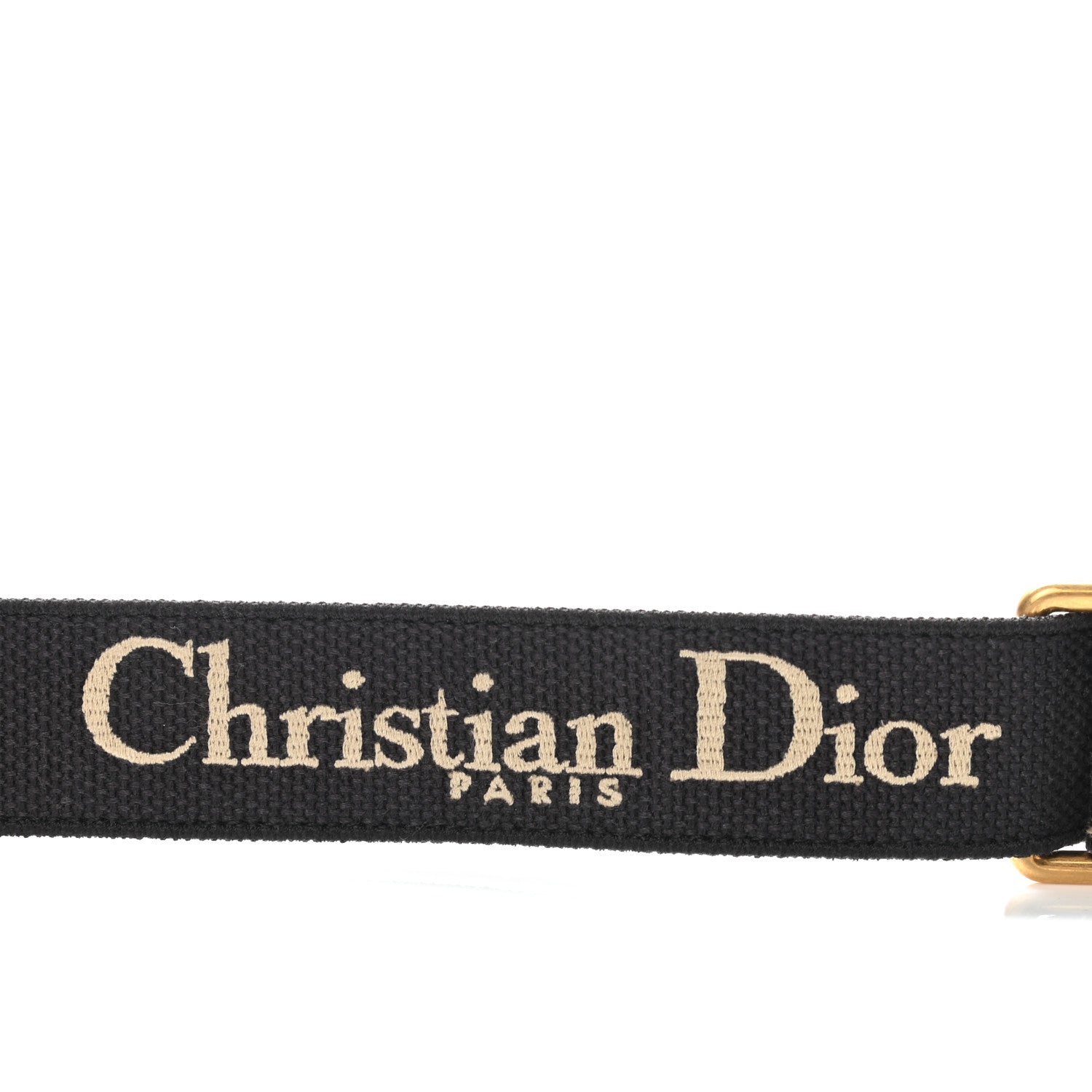 Christian Dior Canvas Embroidered Shoulder Strap Blue 3 of 6