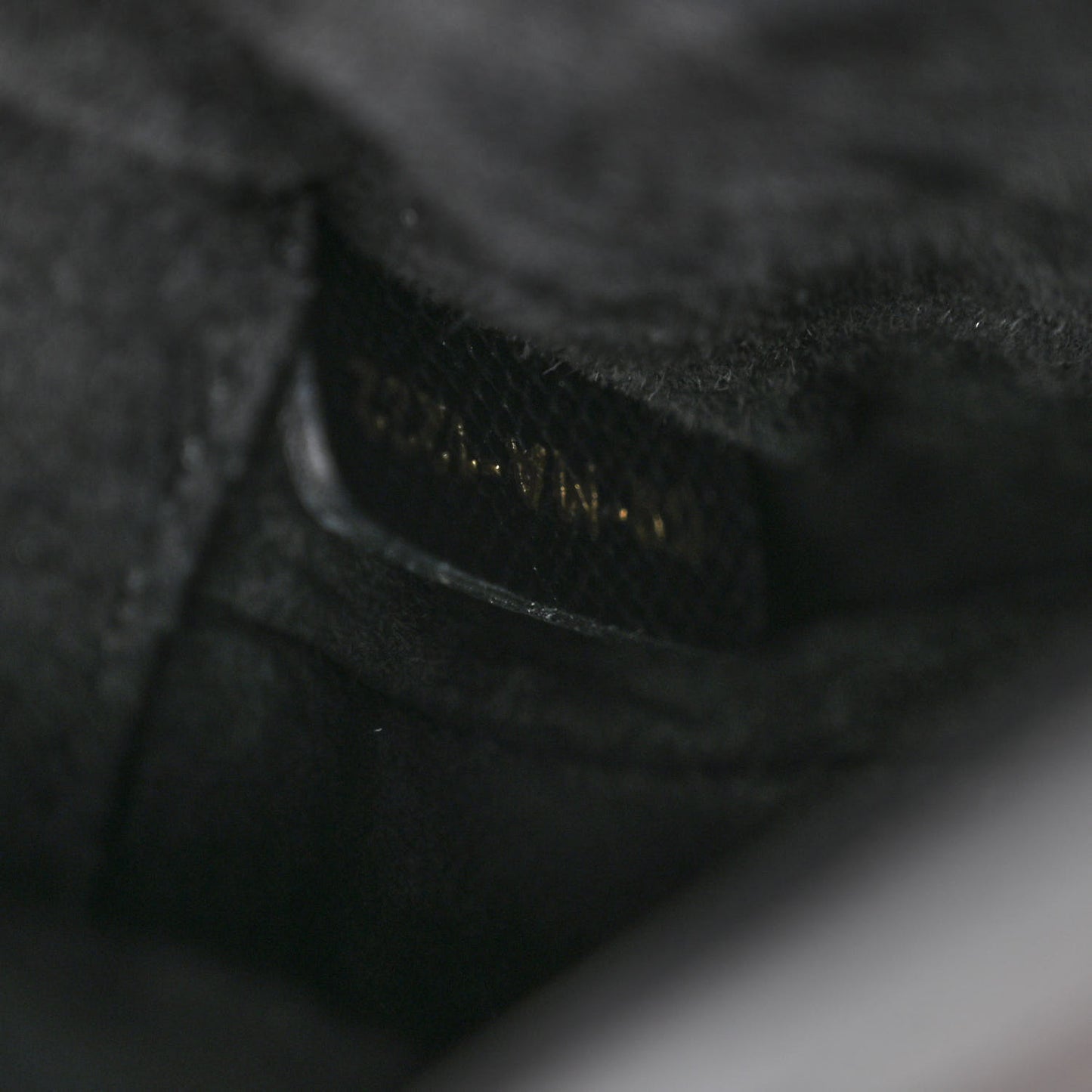 Grained Calfskin Mini Saddle Bag With Strap Black