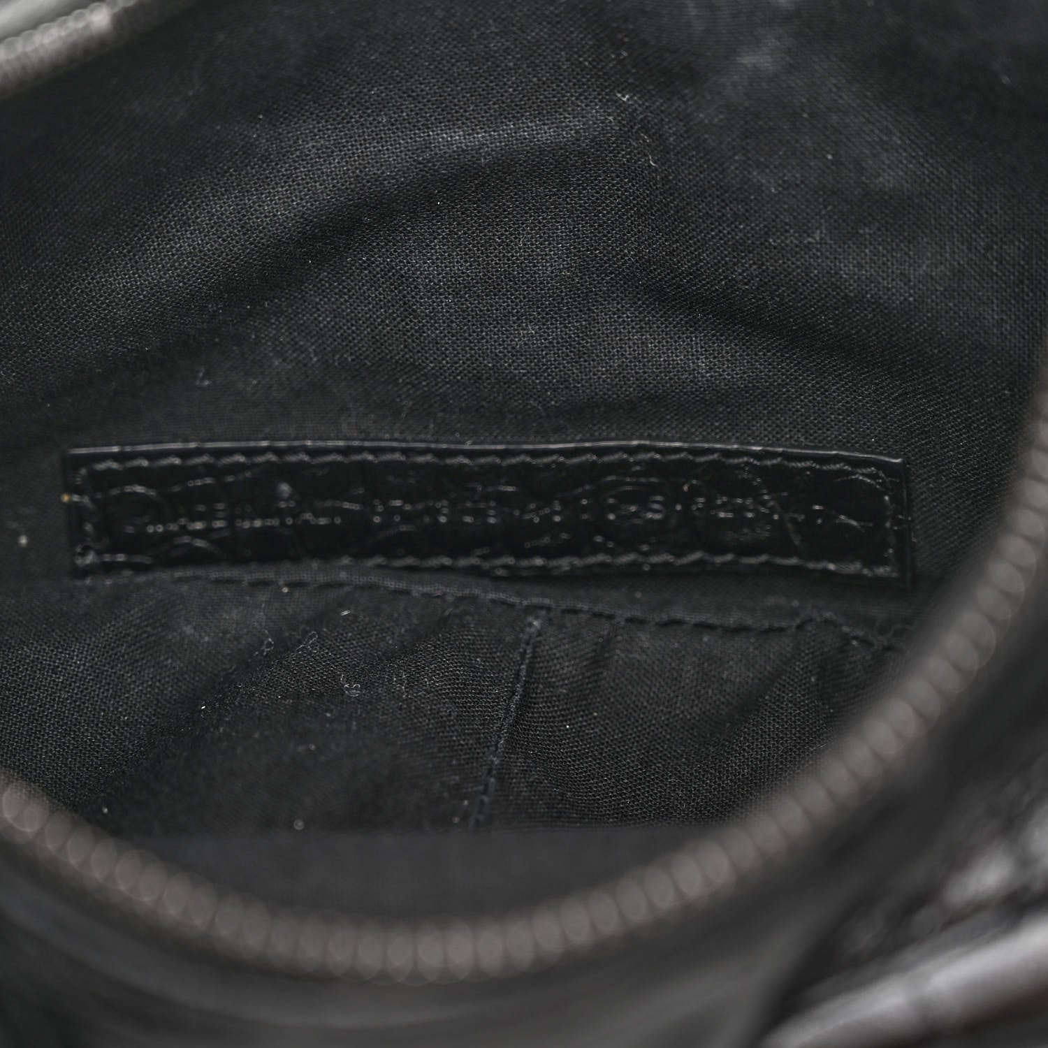 Balenciaga Extra Supple Calfskin Crocodile Embossed Monochrome Le Cagole Shoulder Bag XS Black 7 of 10