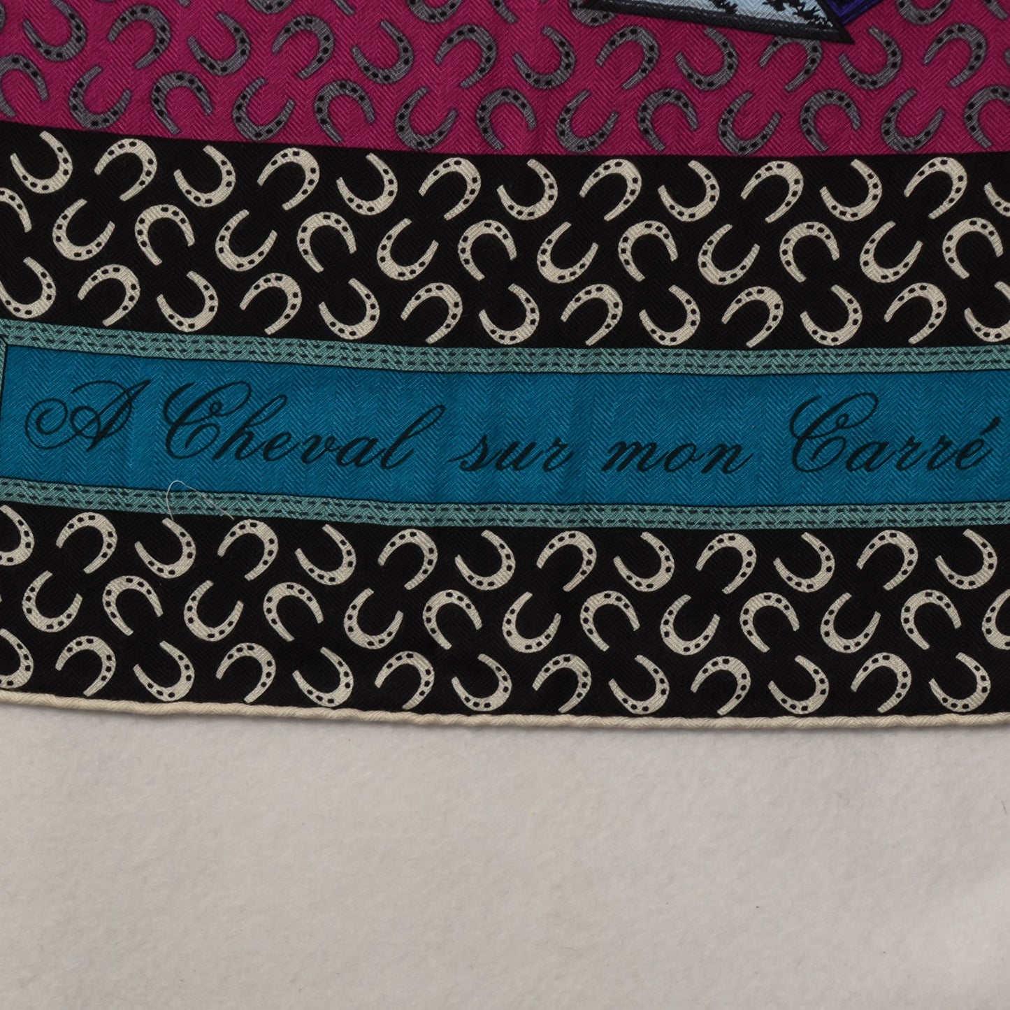 Cashmere Silk A Cheval Sur Mon Carre Shawl GM 140