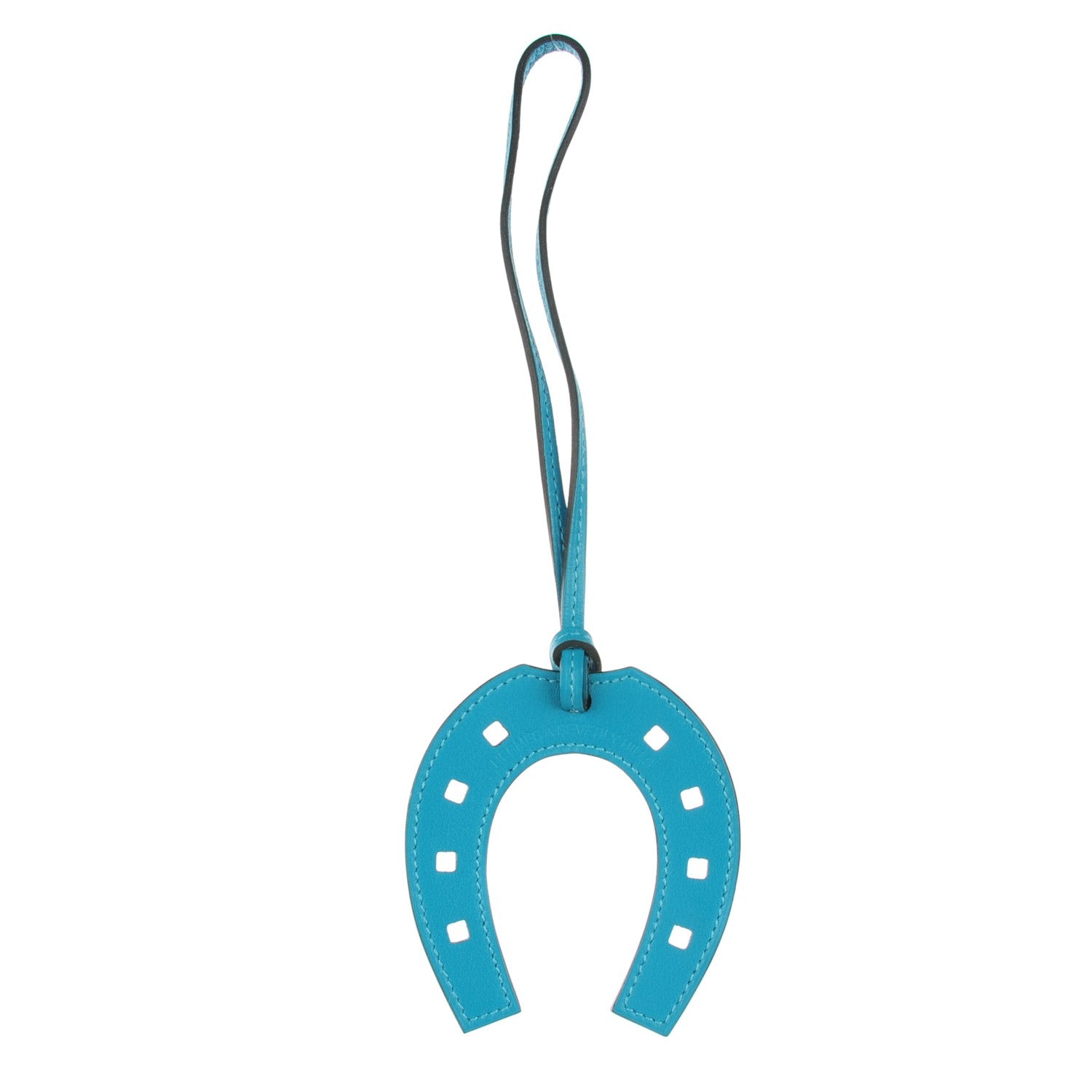 Hermes Swift Paddock Horseshoe Bag Charm Turquoise 1 of 6