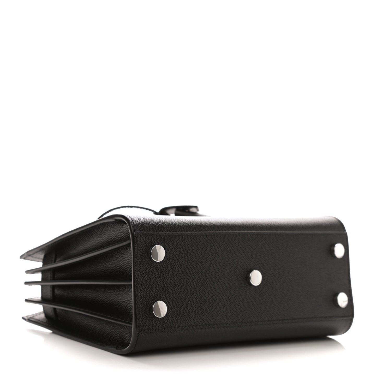 Grained Calfskin Nano Sac De Jour Black