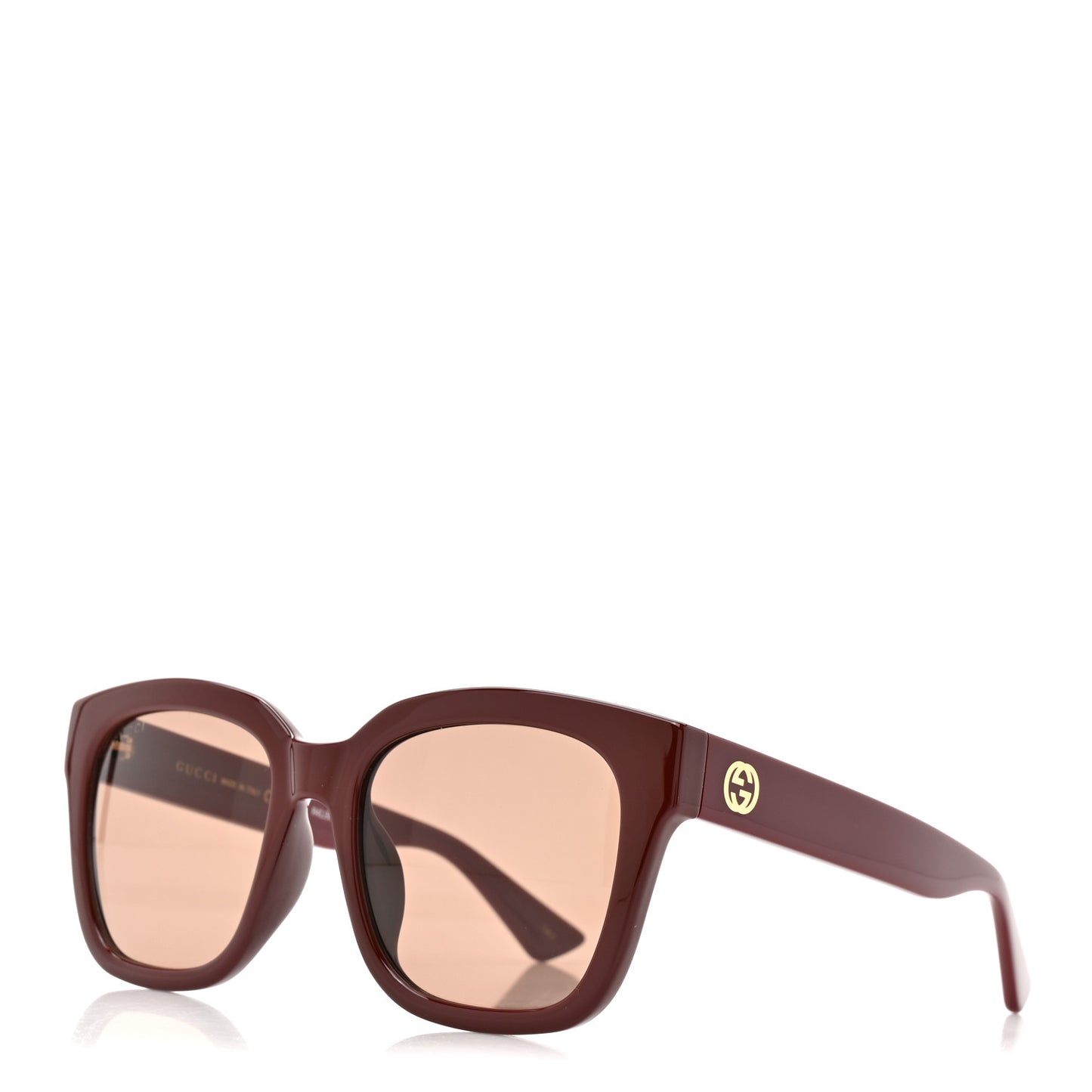 Acetate Square Frame Sunglasses GG1338SK Red