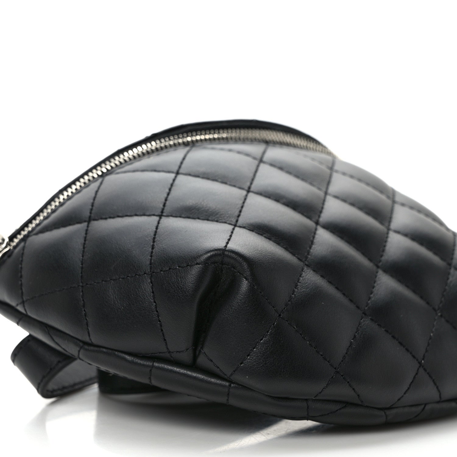 Chanel Calfskin Quilted Waist Belt Bag Black 8 of 9