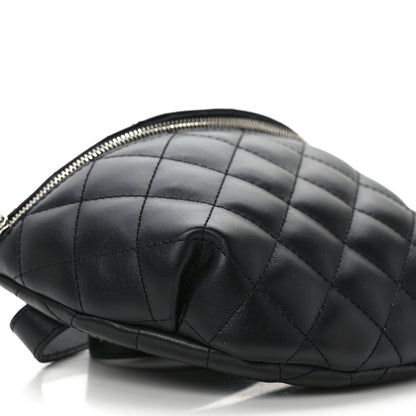 Chanel Calfskin Quilted Waist Belt Bag Black 8 of 9