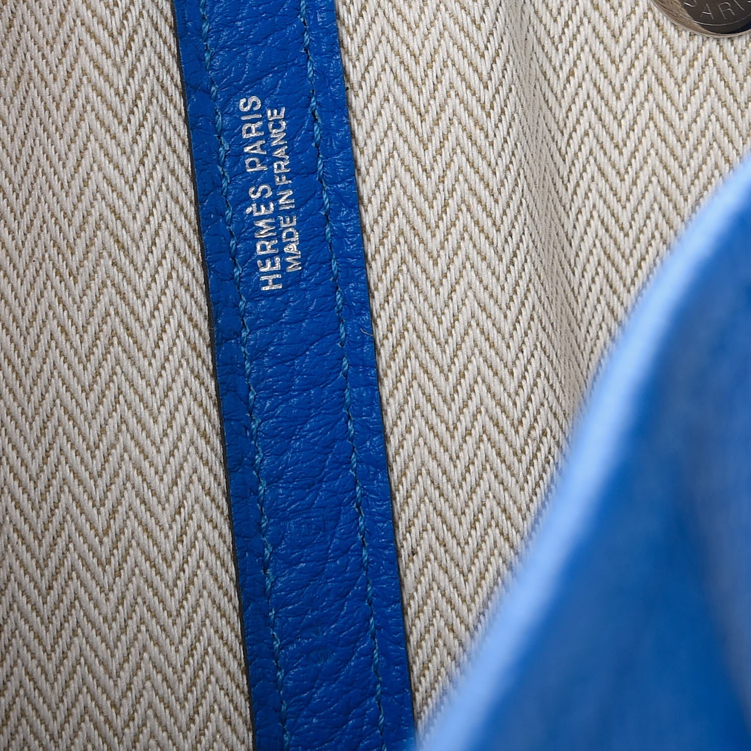 Hermes Negonda Garden Party Tote 36 MM Bleu Hydra 6 of 10