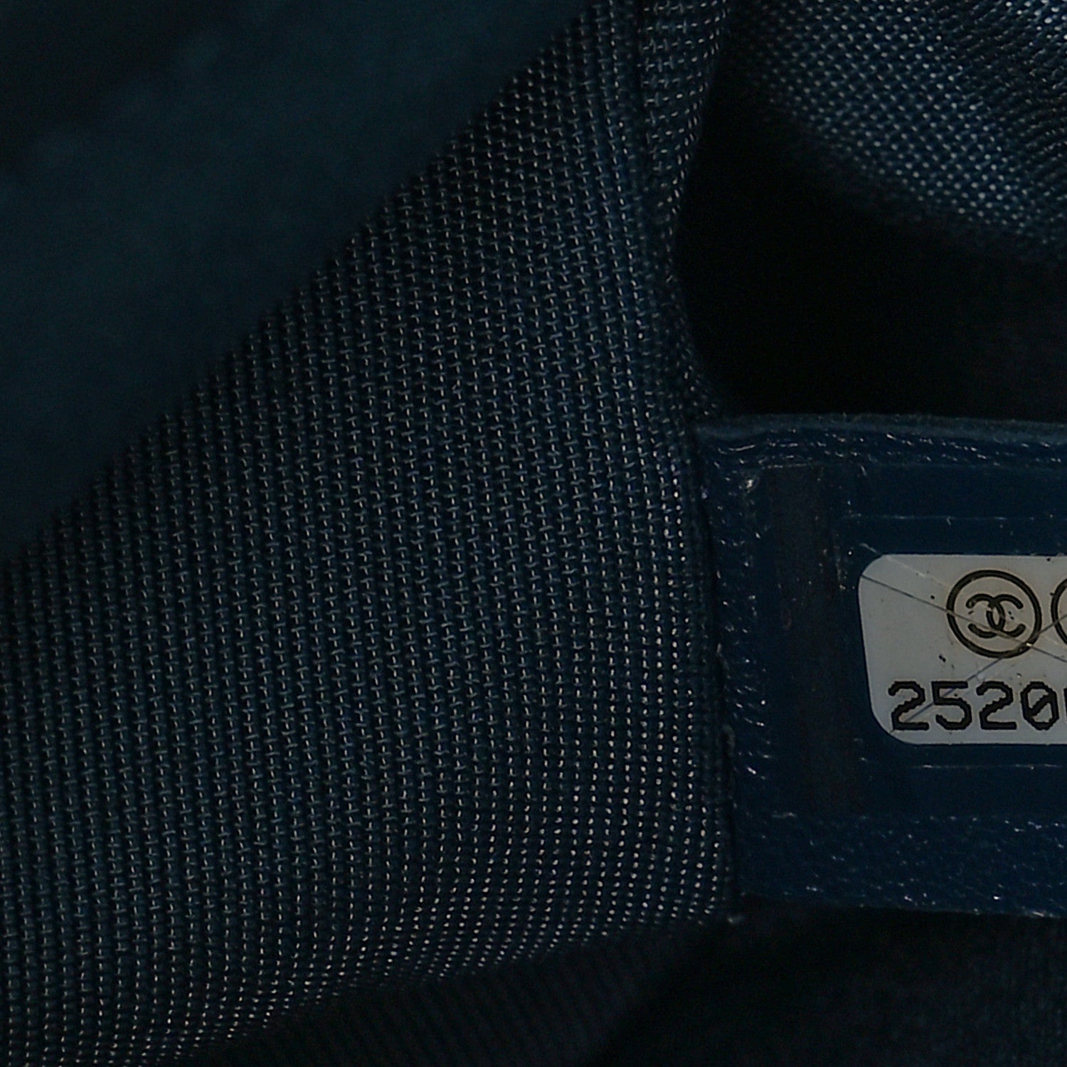 Chanel Caviar Chevron Quilted Medium Boy Flap Blue 7 of 10