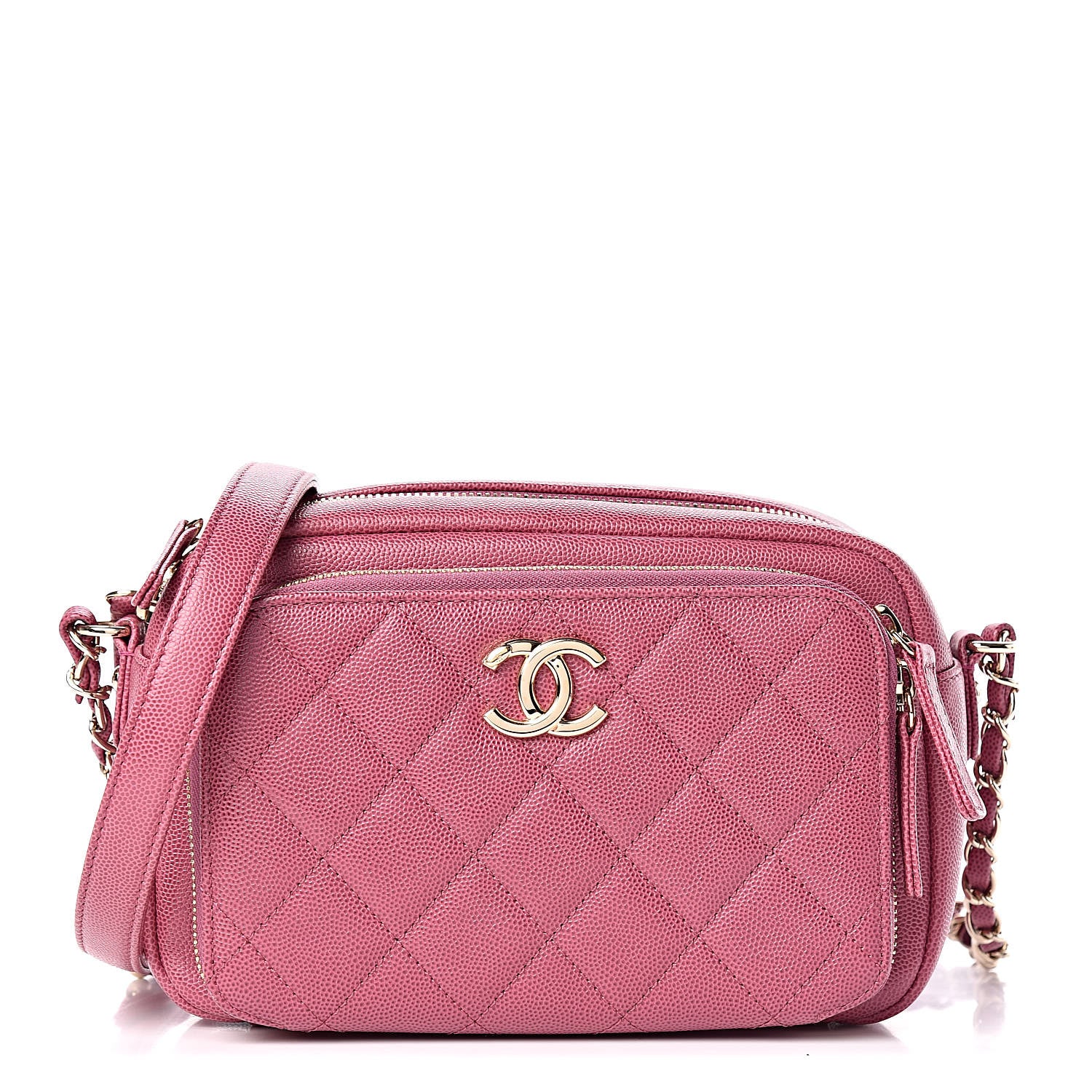 Chanel Caviar Quilted Business Affinity Camera Case Dark Pink 1 of 10