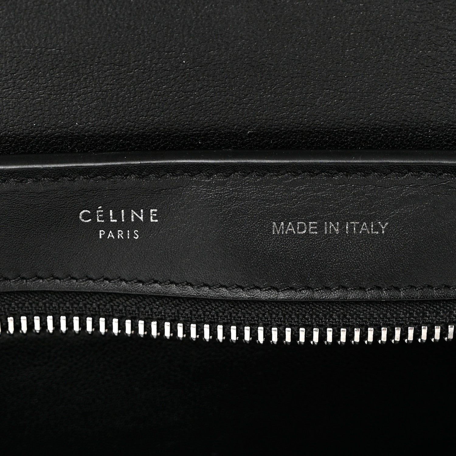 Celine Shiny Goatskin Small Trapeze Black 5 of 9