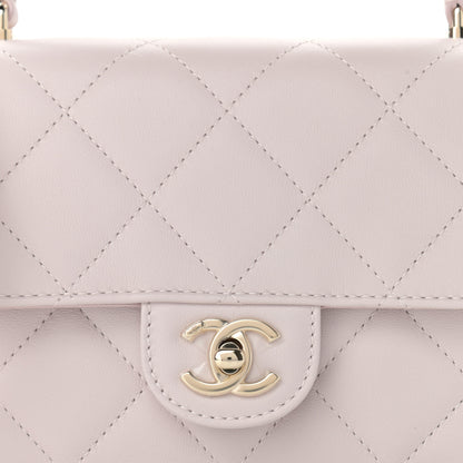 Chanel Calfskin Quilted Coco Lady Flap Light Purple 8 of 10