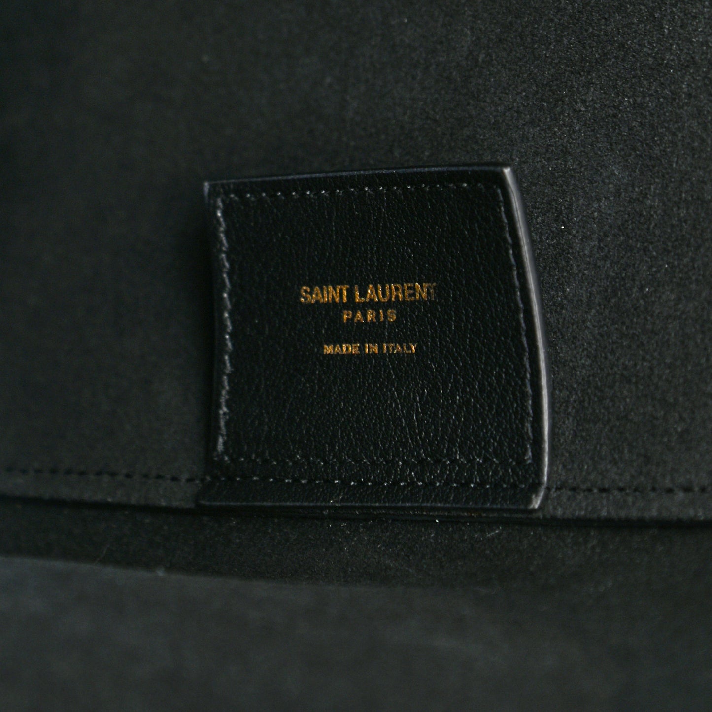 Calfskin Large Shopping Tote Black